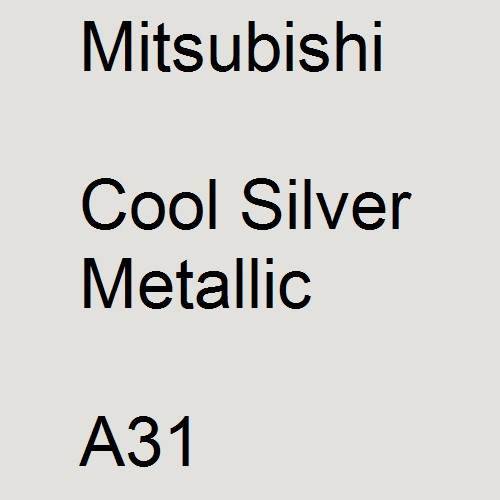 Mitsubishi, Cool Silver Metallic, A31.